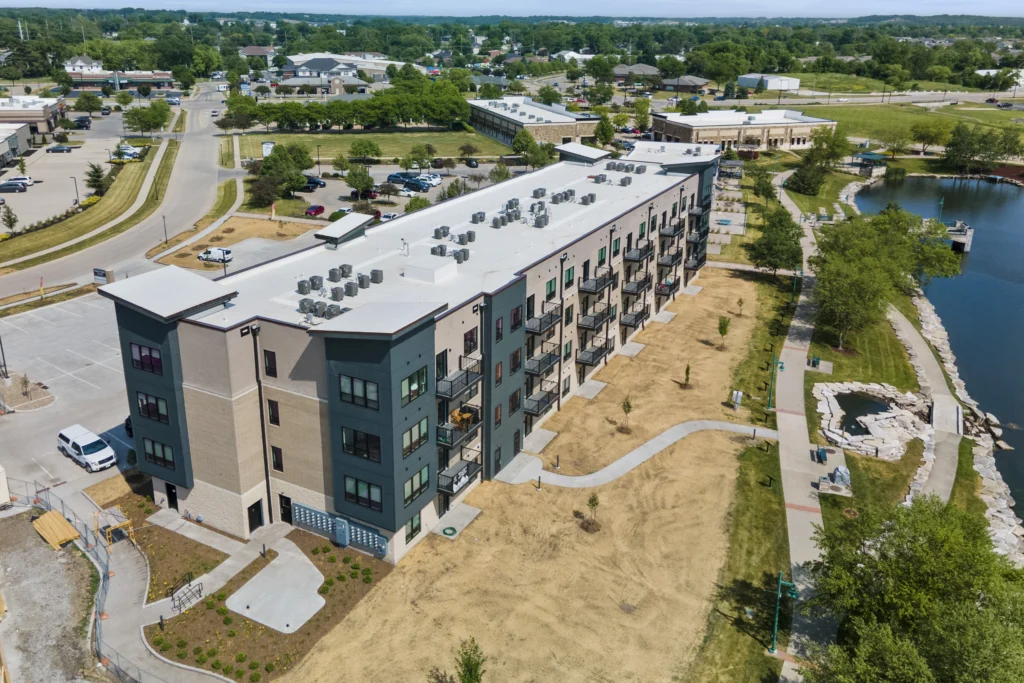 Exterior aerial view at Penn Street Place