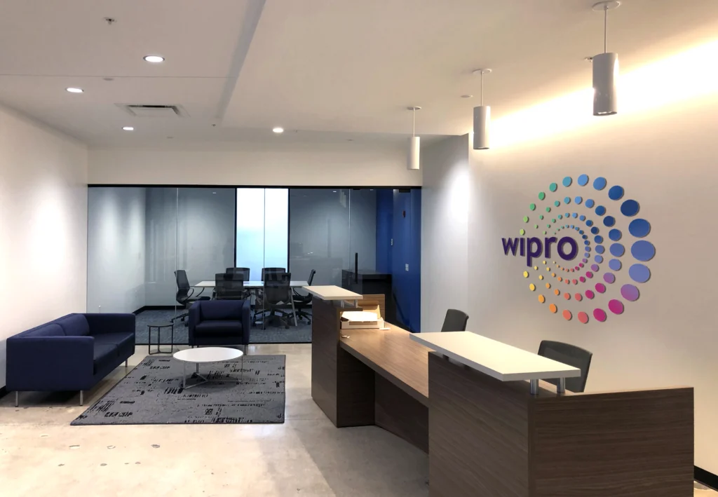 Interior reception desk at Wipro - Jefferson City, MO