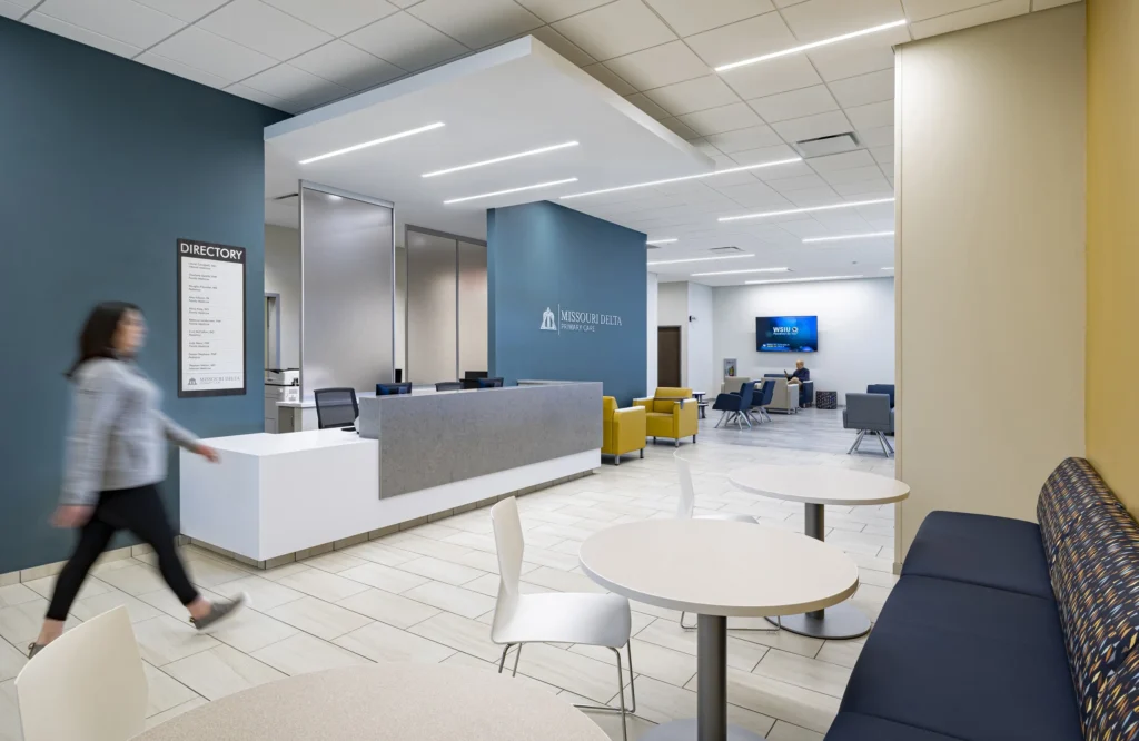 Interior lobby at Missouri Delta - Medical Office Building - Sikeston, MO