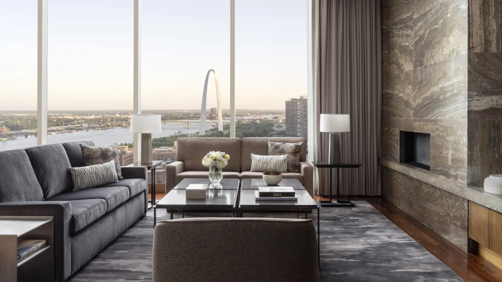 Interior of guest room at Four Seasons Hotel | Guest Rooms - St. Louis, MO