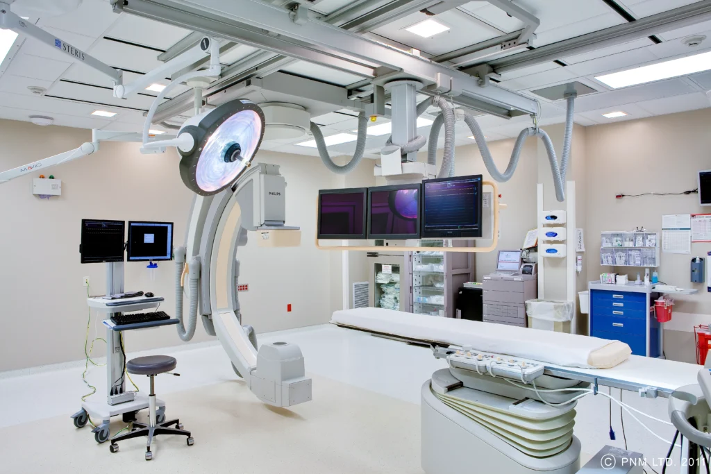 Interiors of cath lab at Southeast Health Cardiac Cath & EP Lab